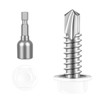 Etauwe #10 x 3/4" Hex Washer Head Self Tapping Screws,