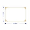 ASTAR 10 Sheets Blank Award Paper, A4 Certificate Back, Framed