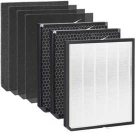 2000 Replacement Filters Compatible with Air Doctor 2000 & 2000i Air Purifier, 1 High-Efficiency Filter, 2 Activated Carbon Filter and 4 Pre-Filters, Compare to Part # ADF2001, ADF2002, ADF2003