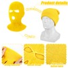 WILLBOND 2 Pieces Knitted Full Face Cover 3 Hole Mask