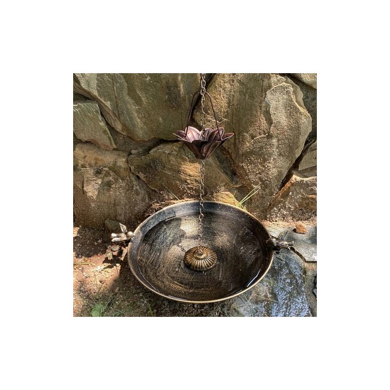 HOUYANG Diam 12.2 inchs Rain Chain Basin,Replacement for Standard Rain