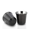 Easyworkz Juego de tazas de espresso de acero inoxidable con