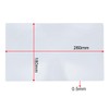 Sourcingmap Magnifier Fresnel Lens Page 3X Magnifying Sheet 260x180x0.5mm