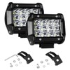 AUXTINGS LED Wirk Light Bar, 2Pcs 4 inch 36W Triple