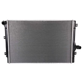 OCPTY Core Radiator Plastic Aluminum Radiator Compatible for 2010-2014 for Volkswagen Golf 2007-2008 for Volkswagen GTI 2006-2014 for Volkswagen Jetta 2006-2008 for Volkswagen Passat 2822