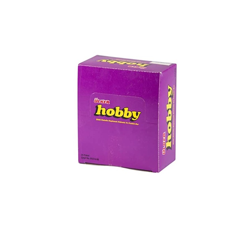 ULKER HOBBY CHOCOLATE HAZELNUT BAR 25 GR (48 PCS)
