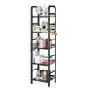 YMYNY 5 Tier Bookshelf, Freestanding Bookcase for Living Room, Bedroom,