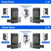 Keypad Smart Door Lock with Handle, Keyless Entry Door Lock
