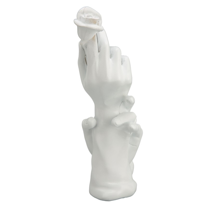 Hand Display Stand White Resin Smoothing Elegant Multifunction Jewelry Display