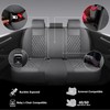 GEEYONTEK Premium Leather Car Seat Covers Full Set,Universal Fit for