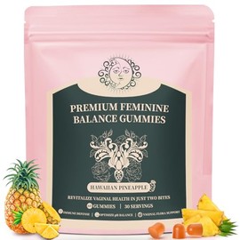 Gomitas Feminine Balance para mujeres suplemento premium para el equilibrio del pH femenino, salud intestinal y refuerzo inmunitario. Sabor a pia...  