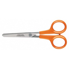 Fiskars Hobby Scissors, Length: 13 cm, For Right- and Left-handed Users, Stainless Steel Blade/Plastic Handles, Orange, Classic, 1005154