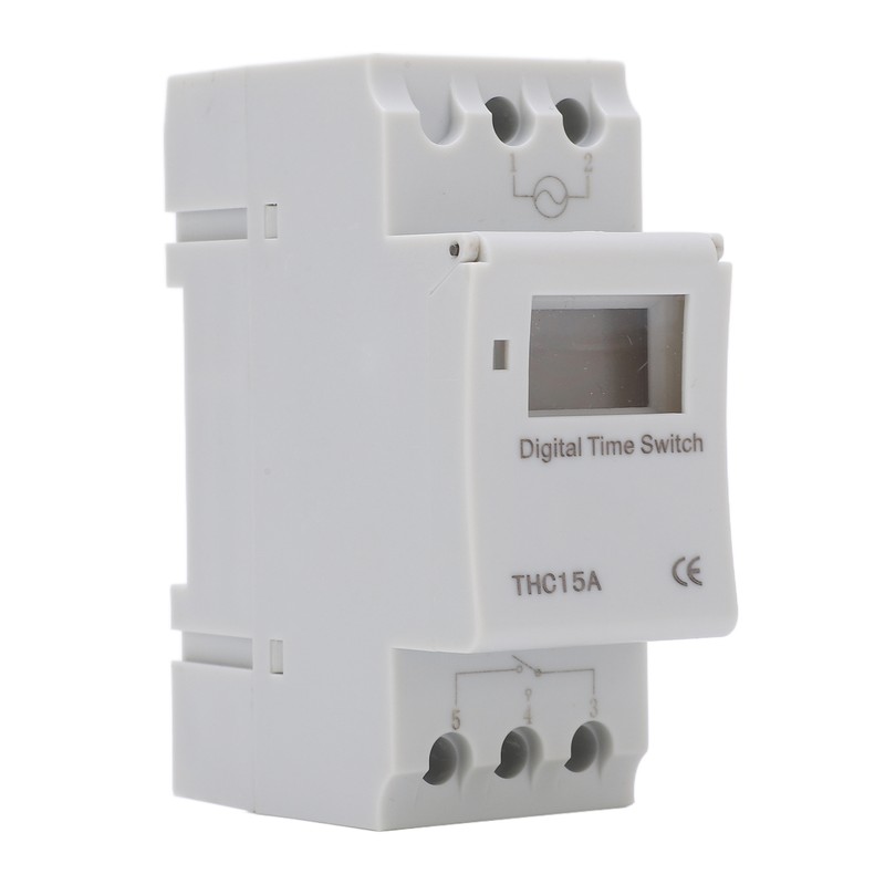 THC15A Electronic Time Switch LCD Display Programmable Digital Timer for