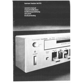 Harman Kardon HK705 Receiver Owners Manual