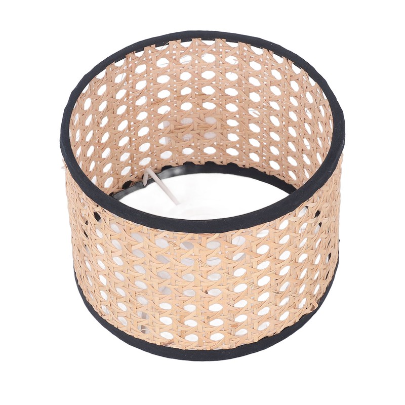 Rattan Lamp Shade Universal Rattan Woven Lampshade Lamp Cover for
