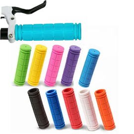 Botanique Handlebar Grips, Non-Slip Soft Rubber Cycling Grips, Waterproof for MTB BMX Cycle Road Mountain Bike Cycling Bicycle Multi Coloured (1 Pair) (Purple)
