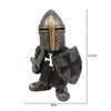 Swtgaah Garden Gnome Statue Knight Statue Knight Gnome Sculpture Knight
