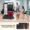 Sliding Tray for Coffee Maker, 360° Rolling Tray Appliance Slider