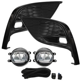WILD BEAR LED Fog Lights Compatible with 2021 2022 2023 2024 Camry SE XSE ONLY, Includes (2) LED Fog Lamps With Switch Relay Wiring Harness