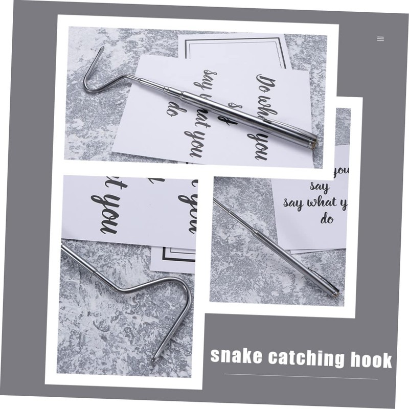 VILLFUL 71cm Extendable Snake Catcher 2pcs Reptile Grabber Hooks Safe