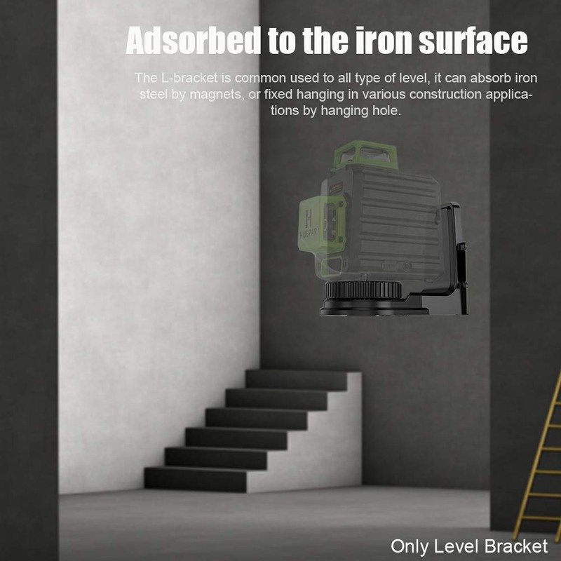 Spirit Level Bracket L Shape Magnetic Holder Base Laser Level