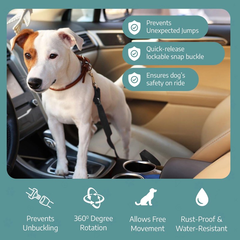 Adjustable Car Seat Belt for Pets - Dog & Cat