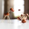 Relaxdays Wooden Toothpicks, Set of 5000, Thin Dental Woods, for
