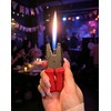 2 Pack Sports Car Shaped Torch Lighter Keychain, Refillable Butane