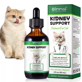 Oimmal Kidney Support for Cats Liquid Supplement Supports Healthy Kidney Herbal Oil
