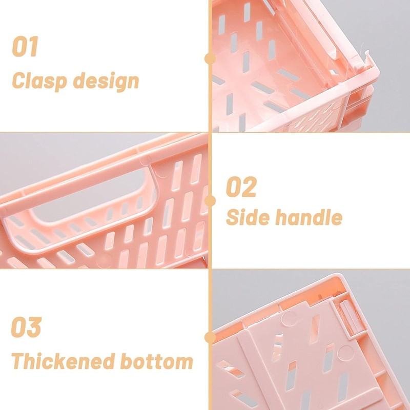 Uryxery Set of 3 Folding Boxes Foldable Sturdy - 15