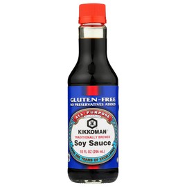 Kikkoman Soy Sauce, Gluten Free, 10 Ounce (Pack of 2)