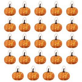 24 Pcs Halloween Baubles for Tree, Halloween Tree Decorations, Funny Mini Pumpkin Decorations Halloween Hanging Balls for Tree for Halloween Decor Outdoor Indoor