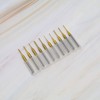 SING F LTD 10Pcs Milling Cutter Bit Kit 0.6-1.5mm Cutting