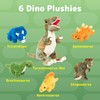 PREXTEX Dinosaur Stuffed Animal Set - Mommy T-Rex with 5