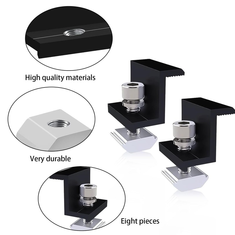 ZIOYA Pack of 8 Solar Panel Brackets, 30 mm Solar