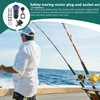 Trolling Motor Plug Receptacle Set - 12V/24V/ 36V/48V Plug for