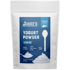 Judee’s Yogurt Powder 11.25oz - 100% Non-GMO, rBST Hormone-Free - Gluten-Free & Nut-Free - Made from Real Dairy - Made in USA - Make Homemade Yogurt and Tangy Dips, Dressings, and Toppings
