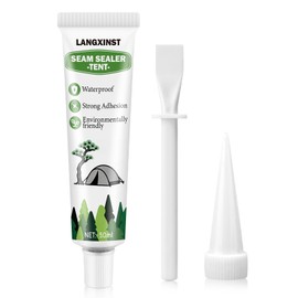 LANGXINST Tent Seam Sealer, Repair Damaged/Seam Sealer Tent Fabric, No Sew Solution Waterproof Fast Cure Seam Sealer Tent, for Tents and Outdoor Fabric(Clear)
