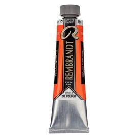 Royal Talens Rembrandt Artists' Oil Color, 40ml Tube, Permanent Orange (01052662)