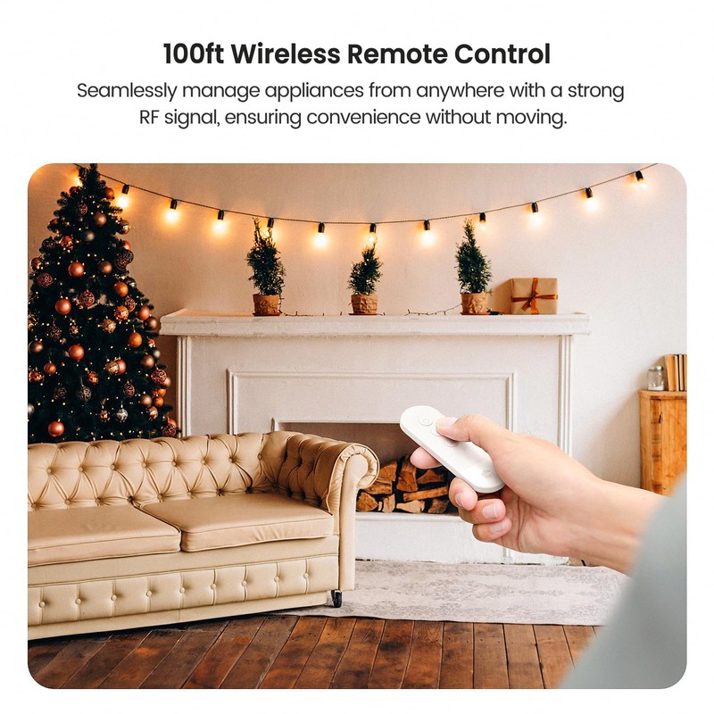 TREATLIFE 2 in 1 Dimmer Plug with Remote, No Smart