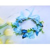 PENTA ANGEL Butterfly & Flower Crown Adjustable Fairy Floral Headband