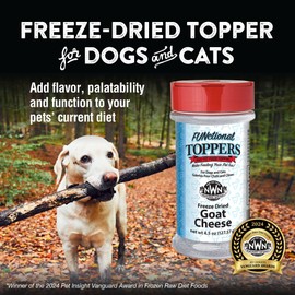 Northwest Naturals Freeze-Dried Goat Cheese Functional Topper - for Dogs & Cats - Healthy, 1 Ingredient, Human Grade Ingredients, All Natural, Proudly Made in USA, 4.5 Oz (Pack of 1)