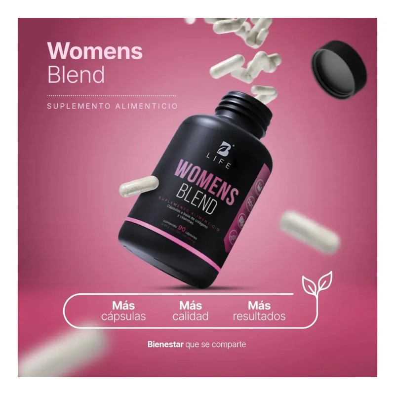 Multivitamínico De Mujer 90 Cápsulas Vitaminas Mujer B Life