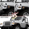 KEEGTBOX Smoked Lens Switchback White DRL Amber Sequential Flash Turn