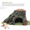 Reptile Hideouts Cave Habitat Decor, Hollow Tree Climing Ramp Basking