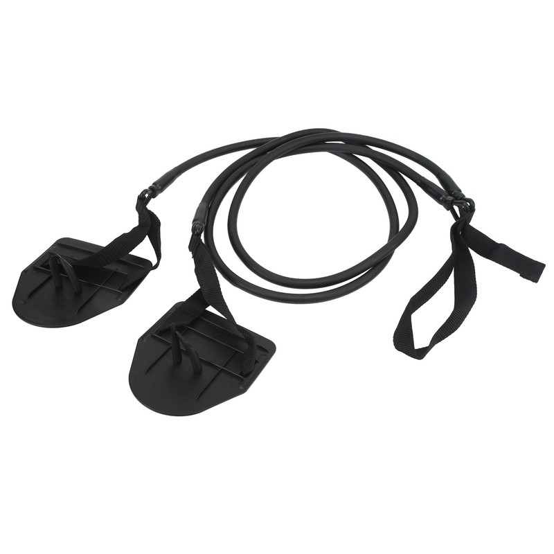 Swimming Arm Strength Trainer Latex Black Elastic Resistance Bands Swimming