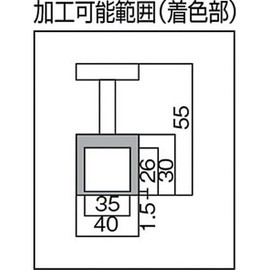 TRUSCO(トラスコ) MGホルダーTハンドル付350N/φ40×30