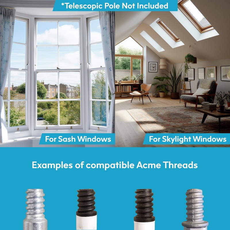 Clear Sky Window Opener Pole Hook | Compatible with Velux