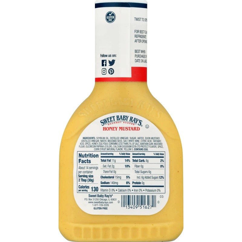 Sweet Baby Ray's Honey Mustard Dipping Sauce - 3 Pack,