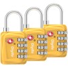 TSA Luggage Locks, [Updated Version] [3 Packs] Diyife 4-Digit Security